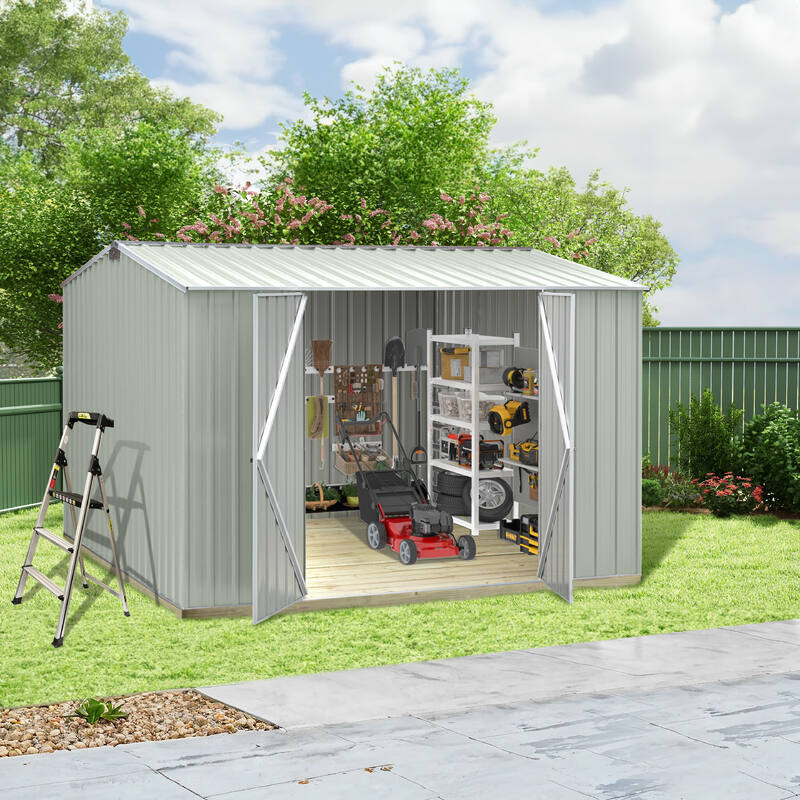 3030 x 3030 x 2090mm Ulti-mates Garden Shed Gable Roof Hazy Grey