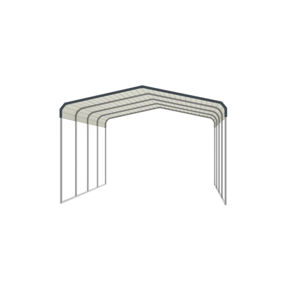 Heavy Duty Carport,12x20FT Galvanized steel Carports Canopy