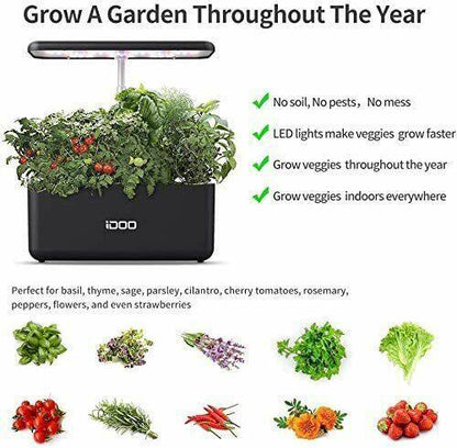 Indoor Planting Hydroponic Kit Vege Pods 6 pods - White