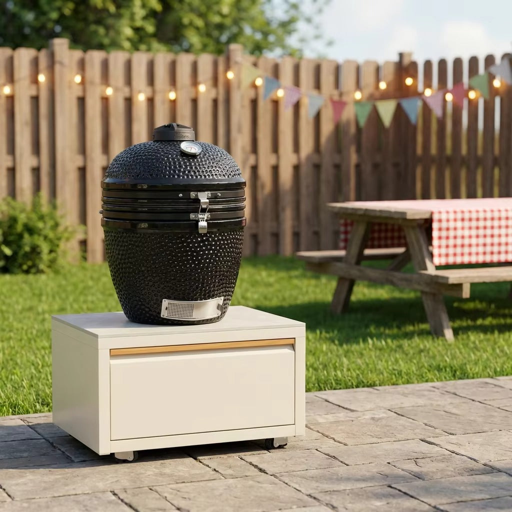 Outdoor Kitchen Kamado Module – Smoker Egg Stand  Steelmates