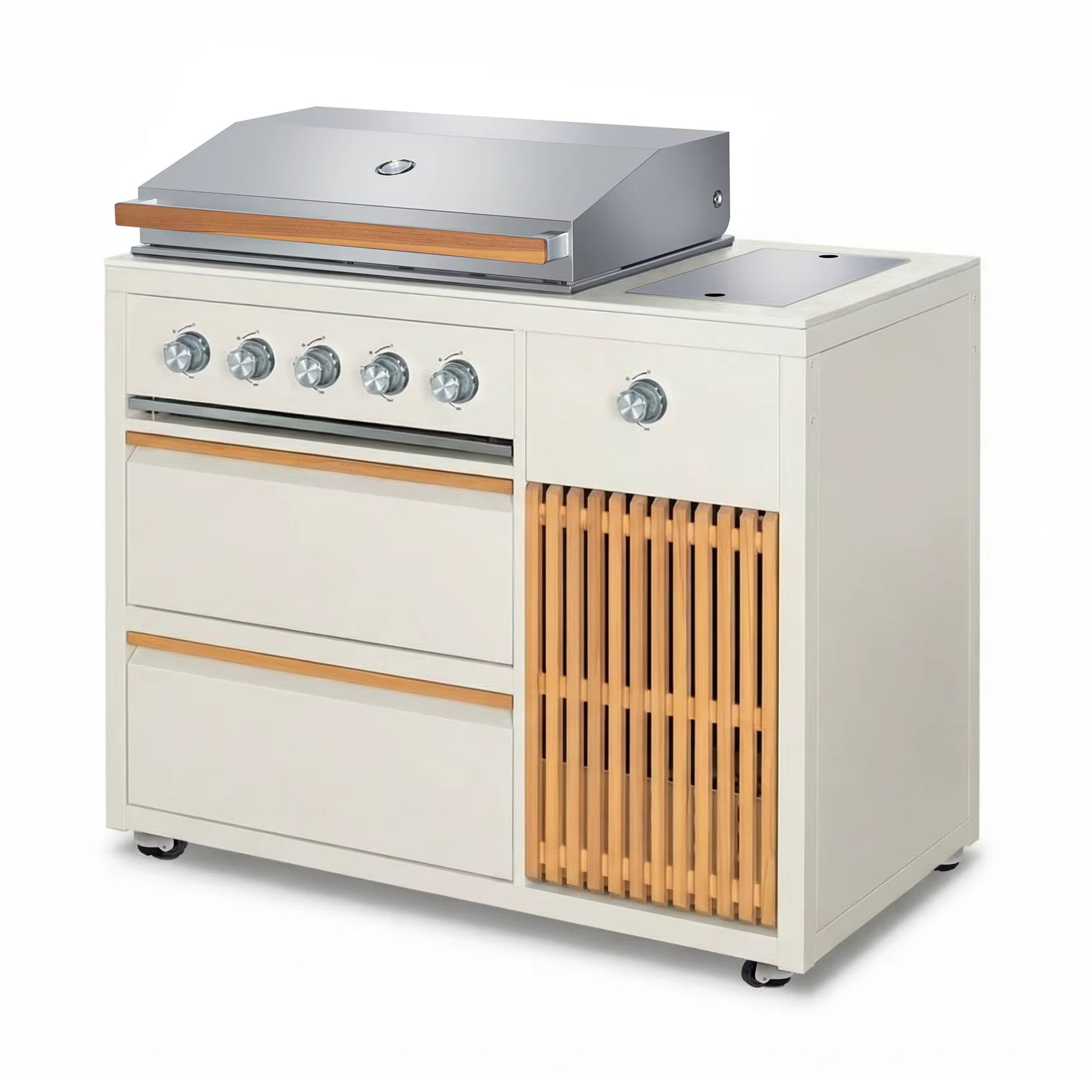 Outdoor Kitchen Gas Grill Module – 5 Burner  Steelmates