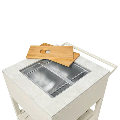 Outdoor Kitchen Corner Module – Ice Bucket Station  Steelmates