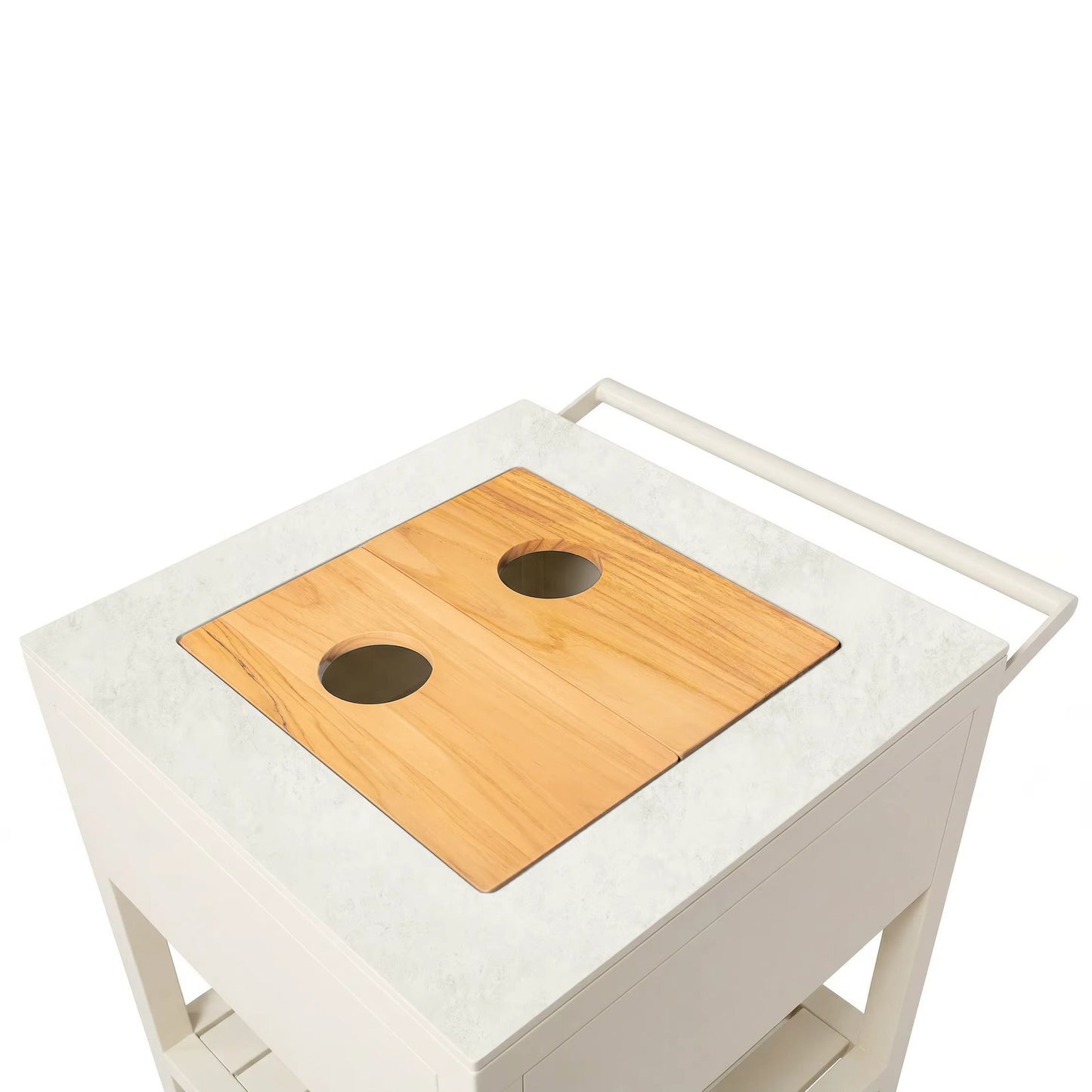 Outdoor Kitchen Corner Module – Ice Bucket Station  Steelmates