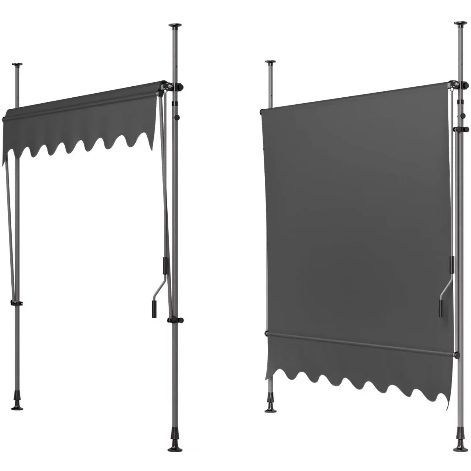 Adjustable Clamp Awning Sunshade Outdoor Shelter 300x120cm  Steelmates