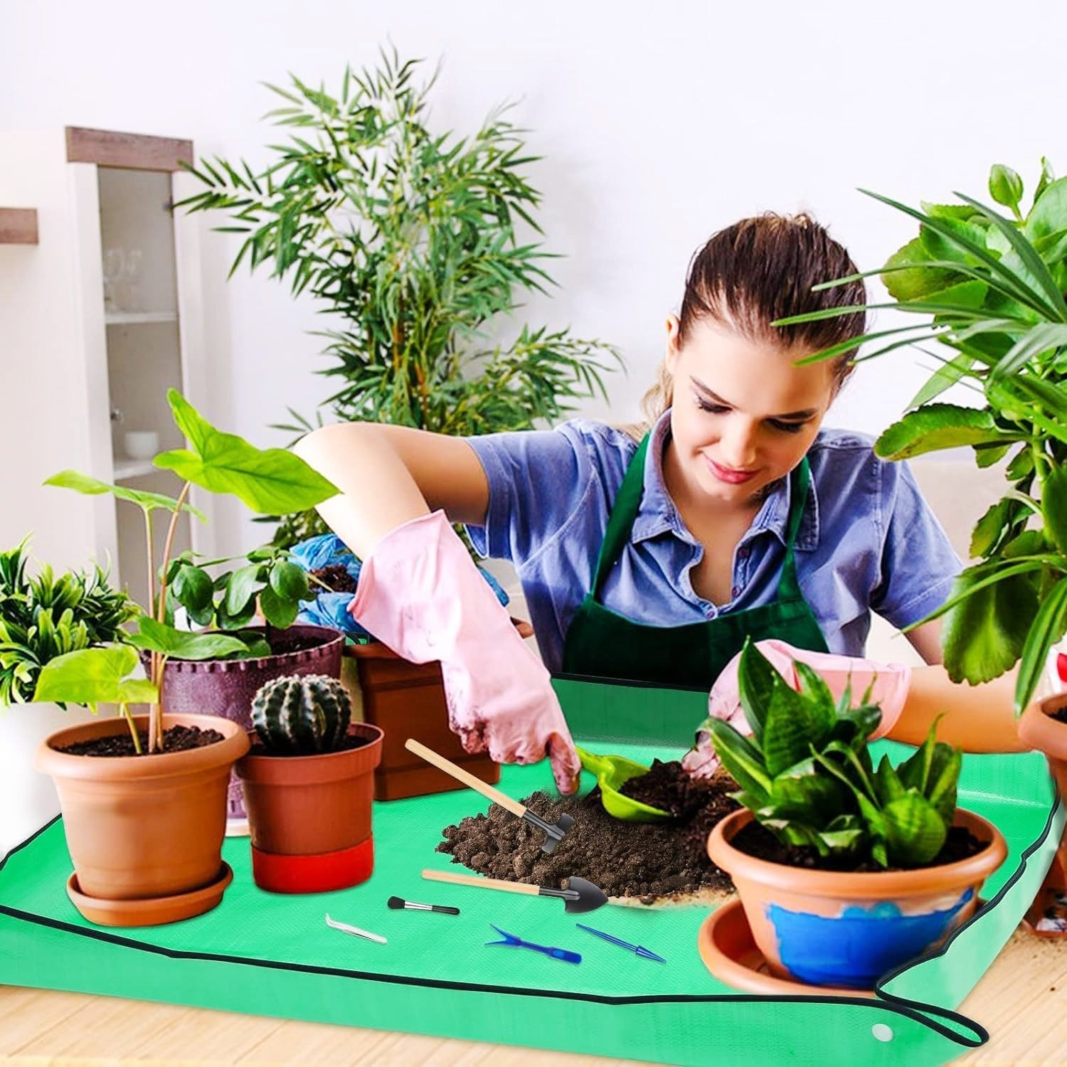 Waterproof Foldable Gardening Planting Mat Waterproof Potting Pad  Steelmates