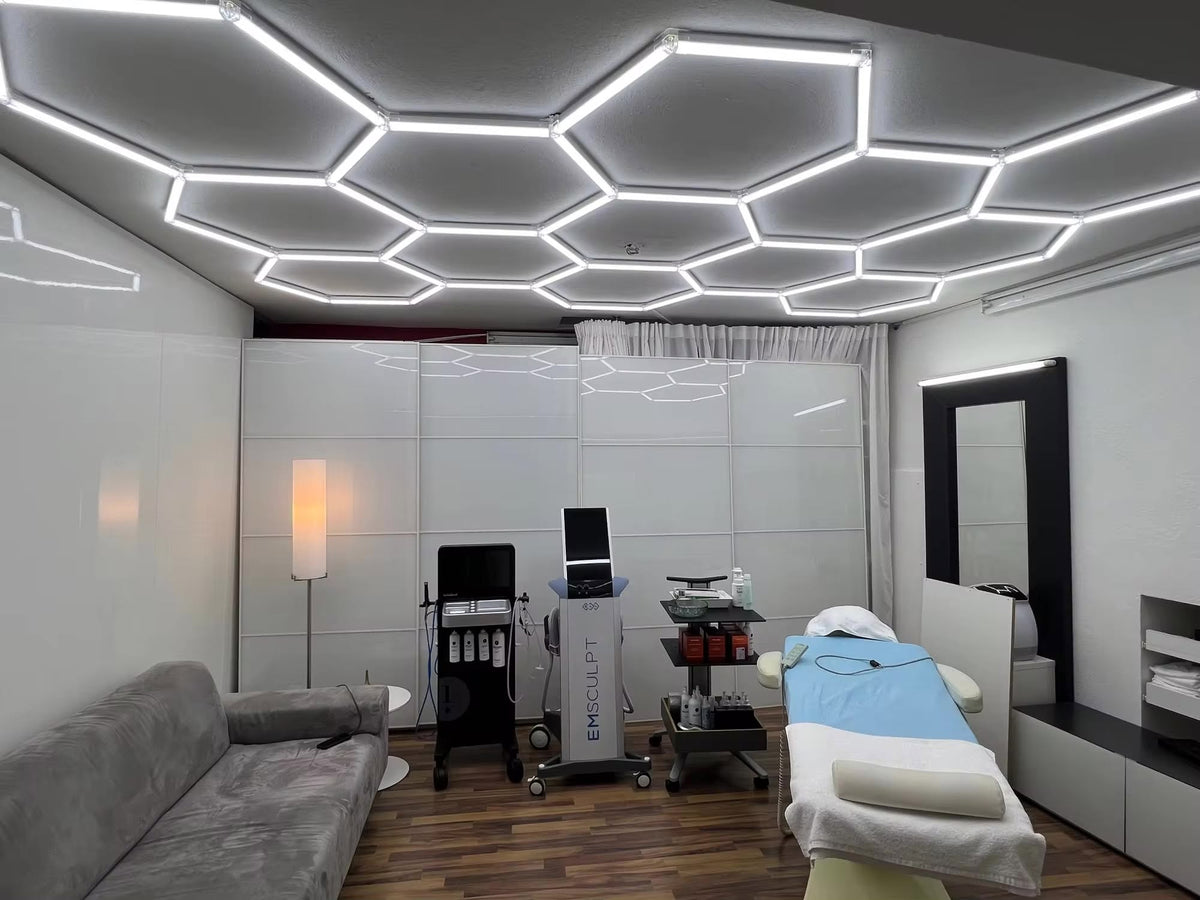 Wall Mount and Office Hexagon LED Light 1680x 1662 mm - 3 Grid System  Steelmates