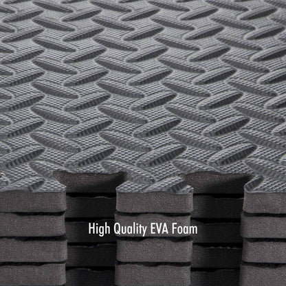 2cm thick Foam Tiles Protective Flooring Gym Mat - 12 Tiles (4.32 Square Meter)
