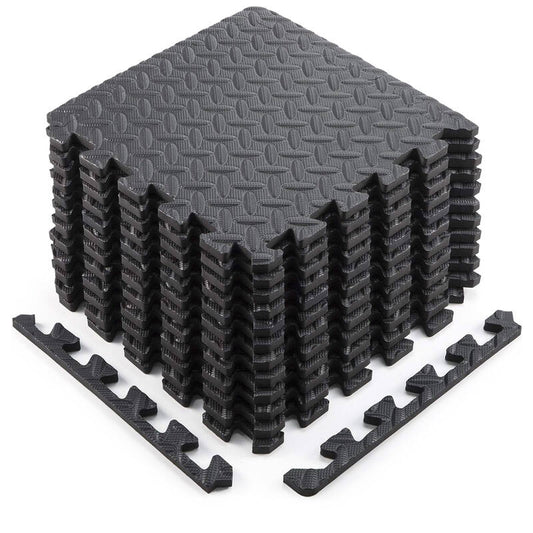 2cm thick Foam Tiles Protective Flooring Gym Mat - 12 Tiles (4.32 Square Meter)  steelmates