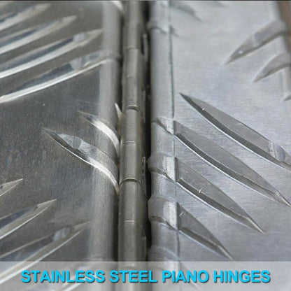 Aluminium Ute Tool Box 2.5mm 1200x500x800mm Full Side Opening Vehicle Storage