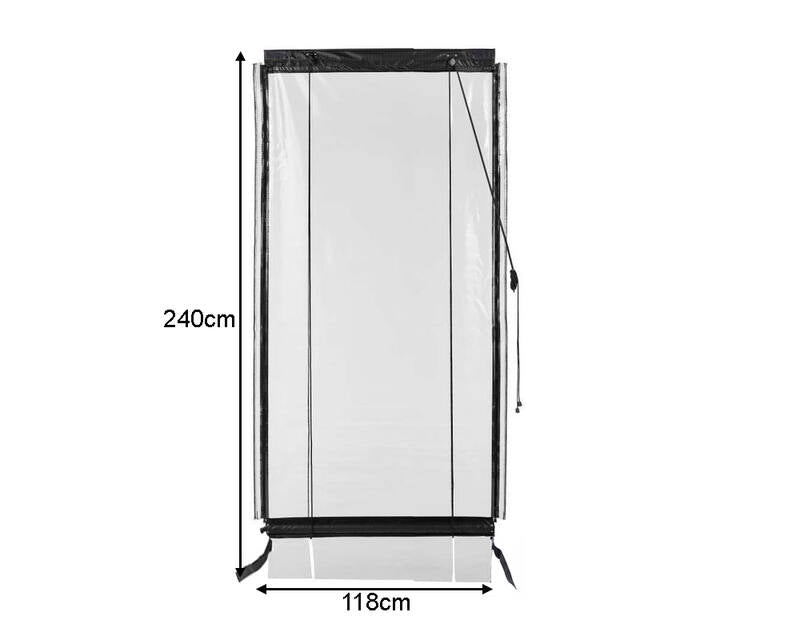 120CM X 240CM Heavy Duty PVC Outdoor Blinds Awning