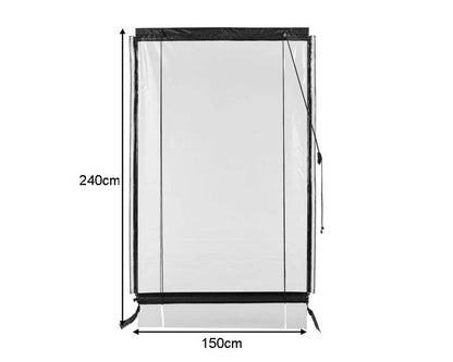 150CM X 240CM Heavy Duty PVC Outdoor Blinds Awning