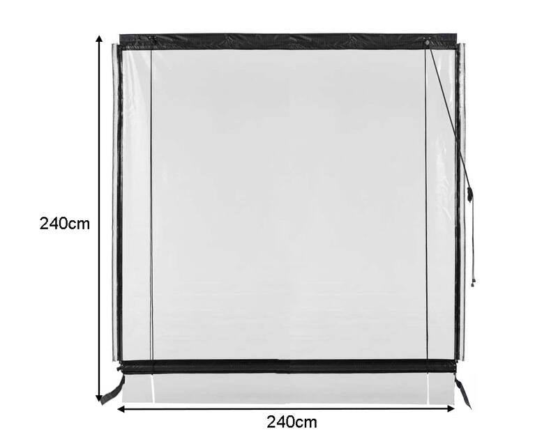 240CM X 240CM Heavy Duty PVC Outdoor Blinds Awning