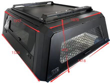 STAINLESS STEEL CANOPY FOR FORD RANGER & RAPTOR DOUBLE CAB 2022+ With Dog Window