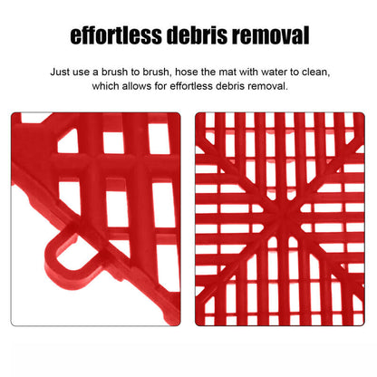 Interlocking Garage Floor Tiles 40x40x1.8 cm Deck Tile Red