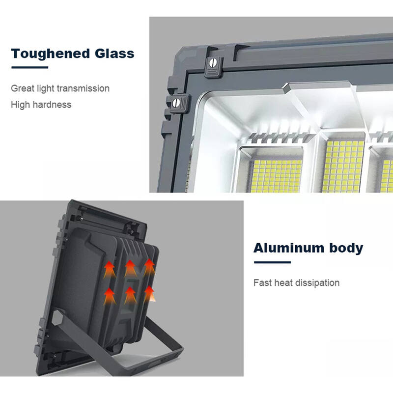 Solar Lights Street Flood Light Remote Outdoor Garden Security Lamp 60W