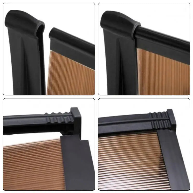 Door Canopy W300cmxD100cm Tinted steelmates