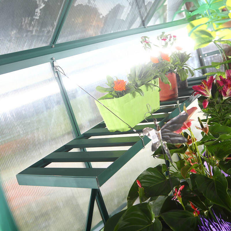 Aluminium Greenhouse Hanging Shelf 1200x300