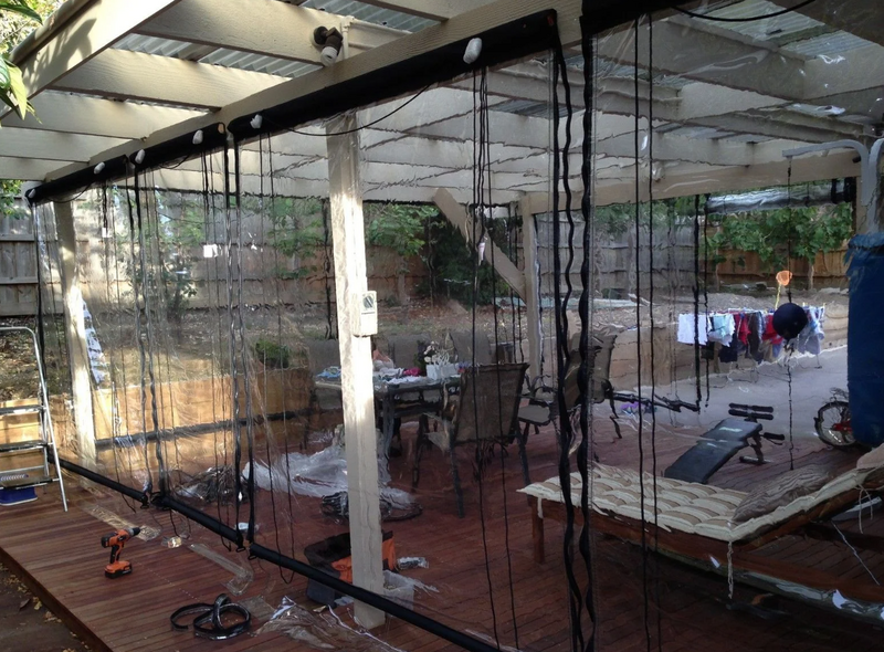 240CM X 240CM Heavy Duty PVC Outdoor Blinds Awning