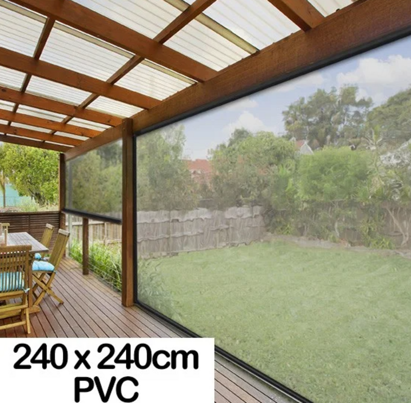 240CM X 240CM Heavy Duty PVC Outdoor Blinds Awning