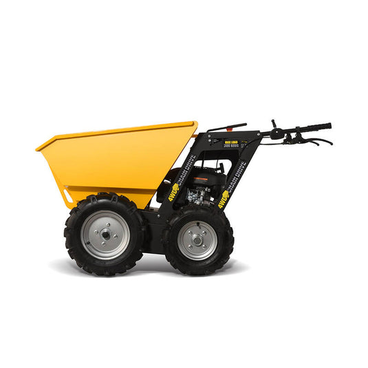 7hp 300kg Gasoline Engine Driving power wheel Barrow mini Dumper  steelmates