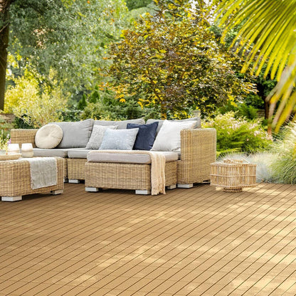 DIY Decking Tiles Teak 300*300*20 - Pack of 10