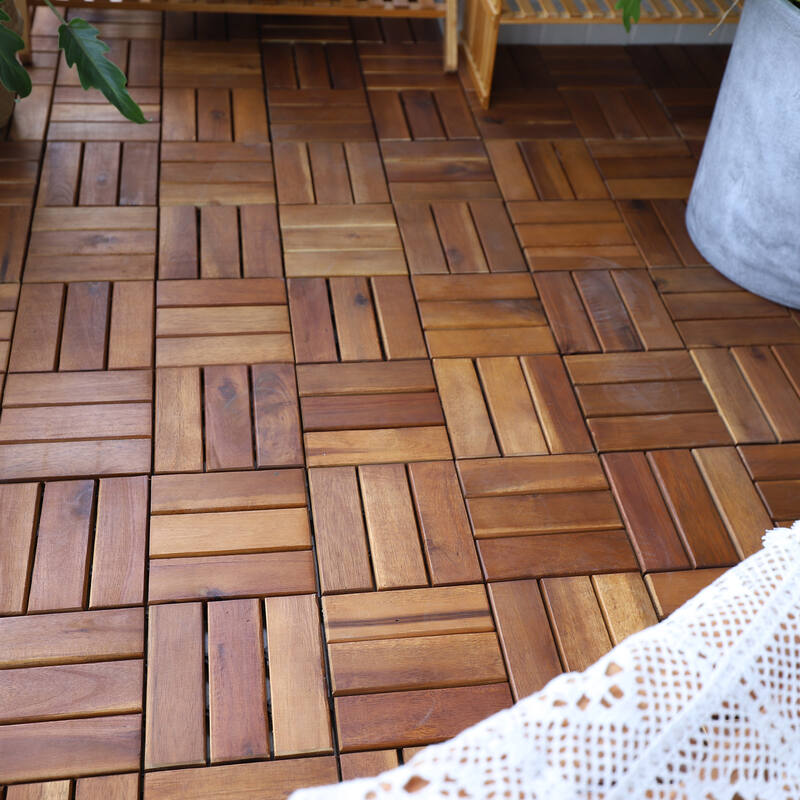 Acacia Hardwood Deck Tile 300x300x24 - pack of 10