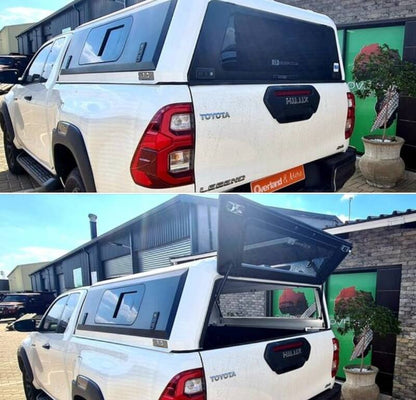 STAINLESS STEEL TRUCK CANOPY FOR TOYOTA HILUX 2024 With Dog Window