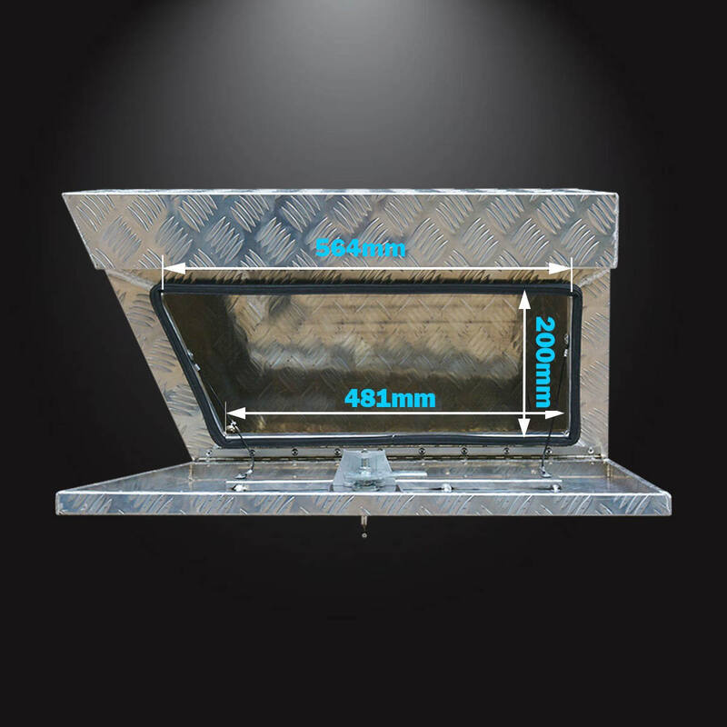 Ultra Tools 1.5mm Aluminium 750x250x400mm Under Tray Side Tool Box Right Side