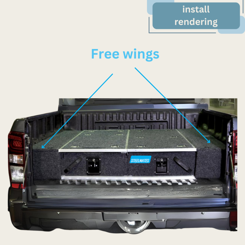 UTE double-drawer system 1300x1000x240mm
