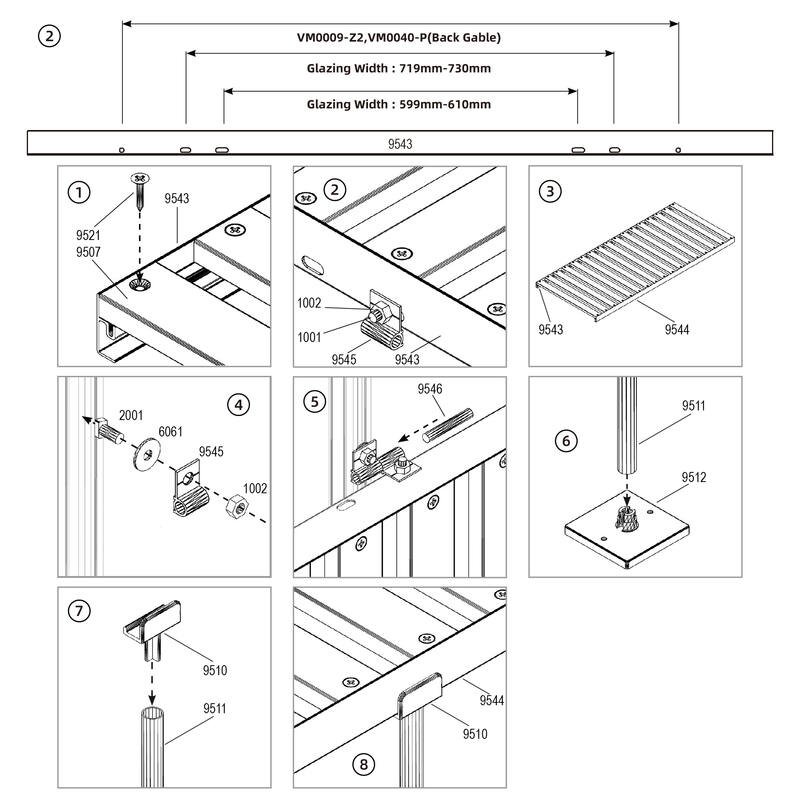 Folding Plant Staging for Greenhouse Aluminum Steel Shelf