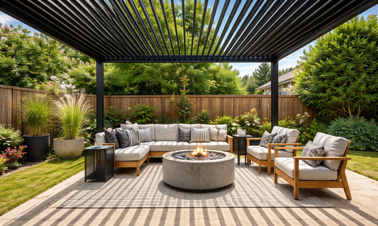 Wall-Mounted Manual Double-Layer Louver Pergola 3×3×2.5m