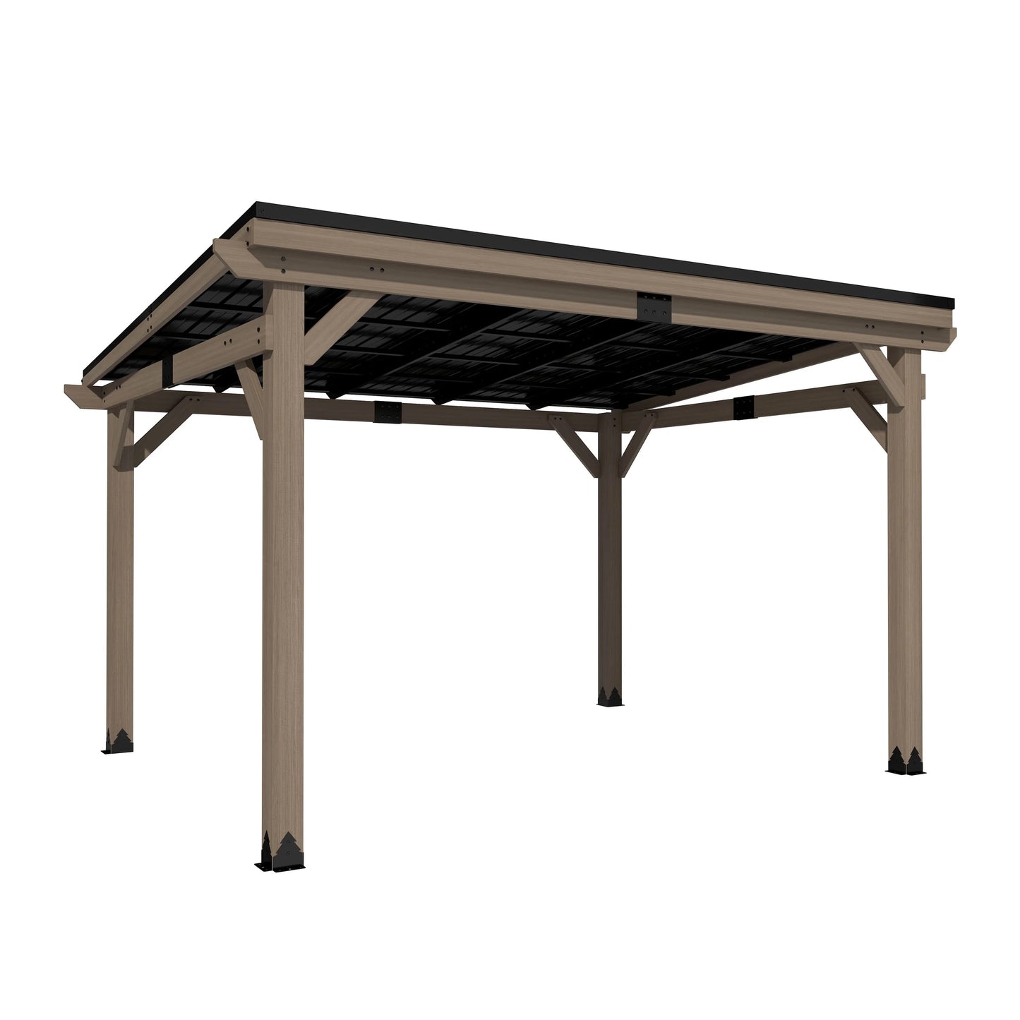 3430 L x 3210 W x 2390 H Outdoor Patio Cedar Wood Gazebo
