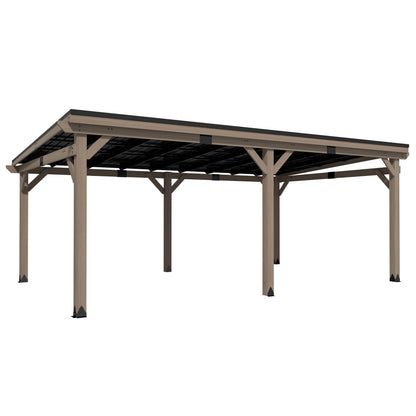 5810 L x 3380 W x 2490 H Outdoor Patio Cedar Wood Gazebo