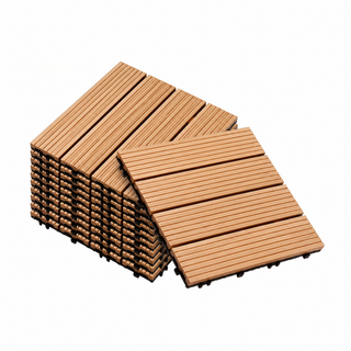 DIY Decking Tiles Teak 300*300*20 - Pack of 10  steelmates