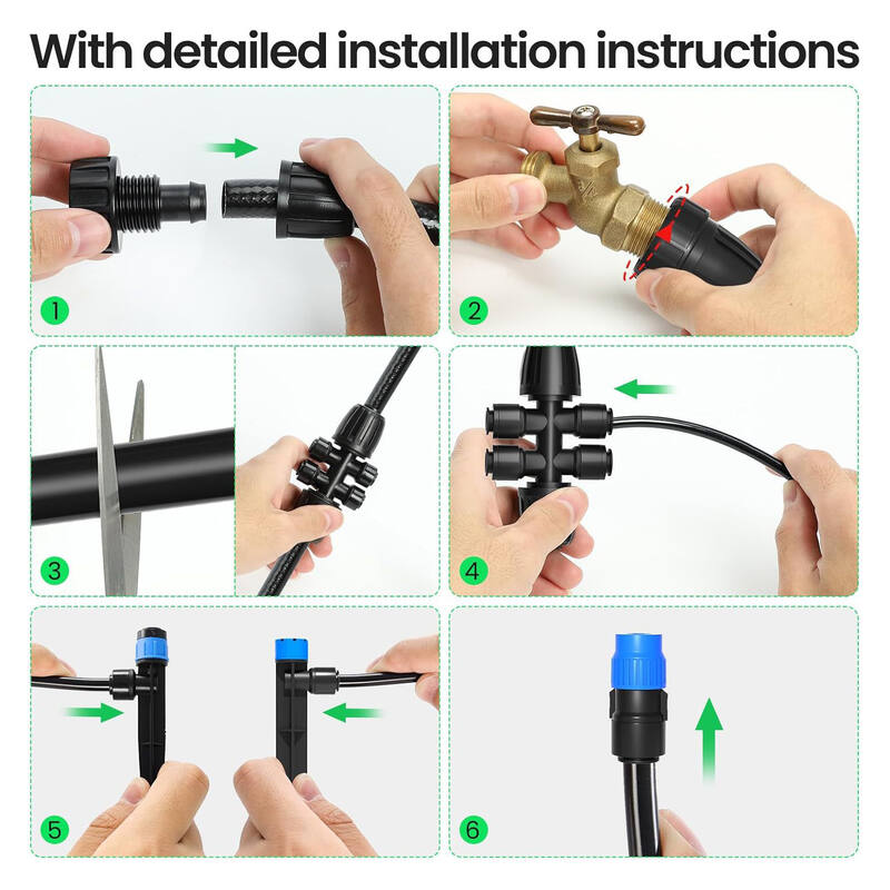 Adjustable Garden Irrigation Equipment Kit-60M + 10M