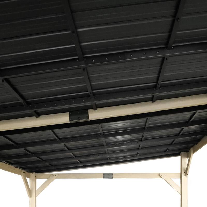 5810 L x 3380 W x 2490 H Outdoor Patio Cedar Wood Gazebo