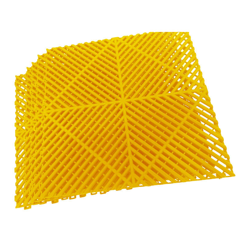 Interlocking Garage Floor Tiles 40x40x1.8 cm Deck Tile Yellow