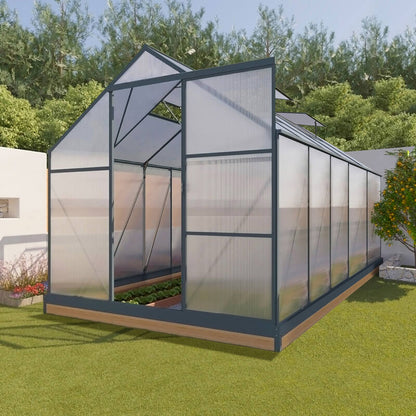 GREENHOUSE 6mm Twin Wall 2230 x 3660 x 2150mm