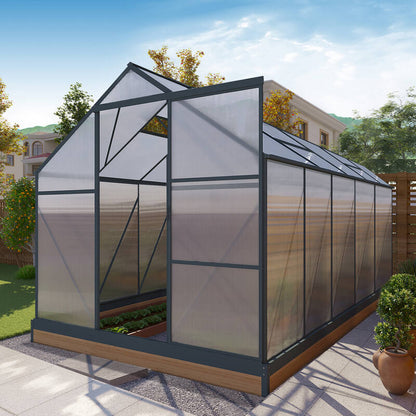 GREENHOUSE 6mm Twin Wall 2230 x 3660 x 2150mm