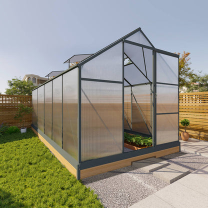 GREENHOUSE 6mm Twin Wall 2230 x 3660 x 2150mm