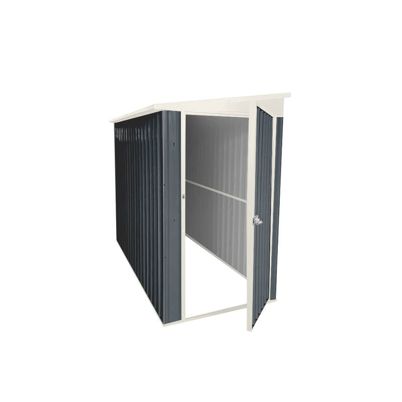 Steelmates 1.3m x 2.55m Garden Sheds Grey