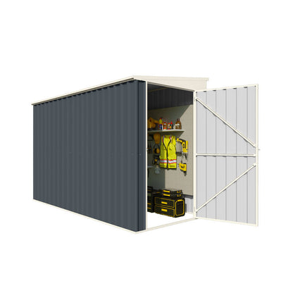 Steelmates 1.3m x 2.55m Garden Sheds Grey