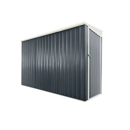 Steelmates 1.3m x 3.39m Garden Sheds Grey Steelmates