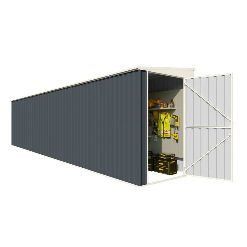 Steelmates 1.3m x 5.87m Garden Sheds Grey