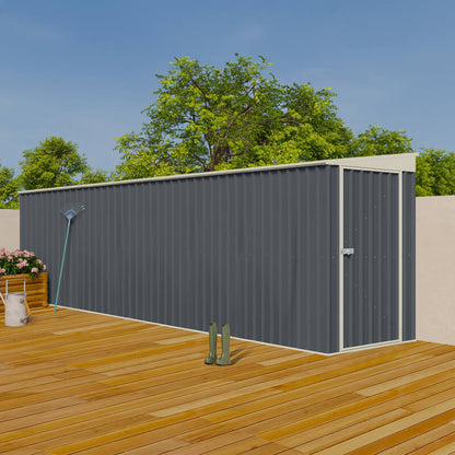 Steelmates 1.3m x 5.87m Garden Sheds Grey