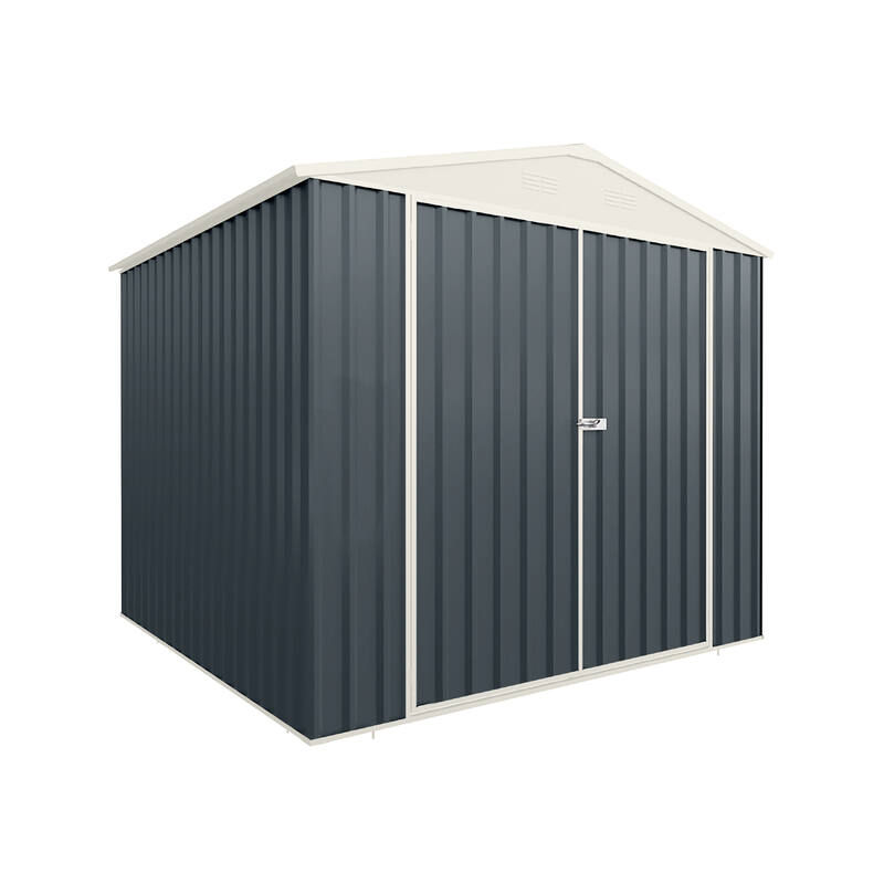 2.55m x 2.55m Garden Sheds Dark Grey