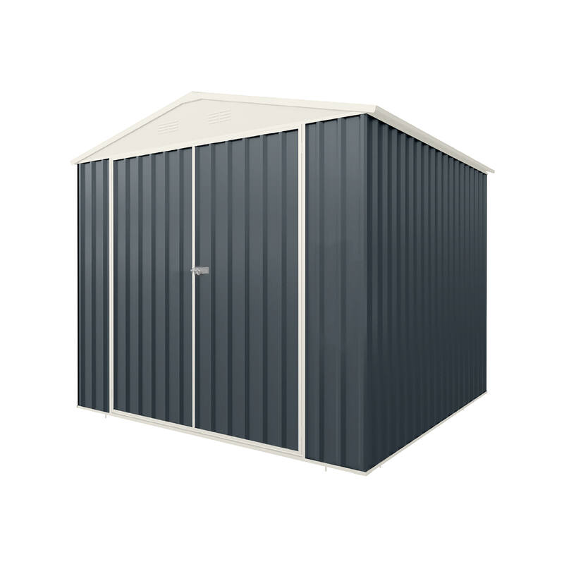 2.55m x 2.55m Garden Sheds Dark Grey