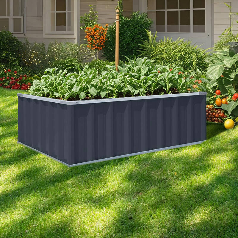 Planter box 1170 x 900 x 400mm Grey- Set of two