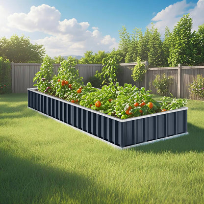 Planter box New Model with 4 layout options Grey 30cm Height