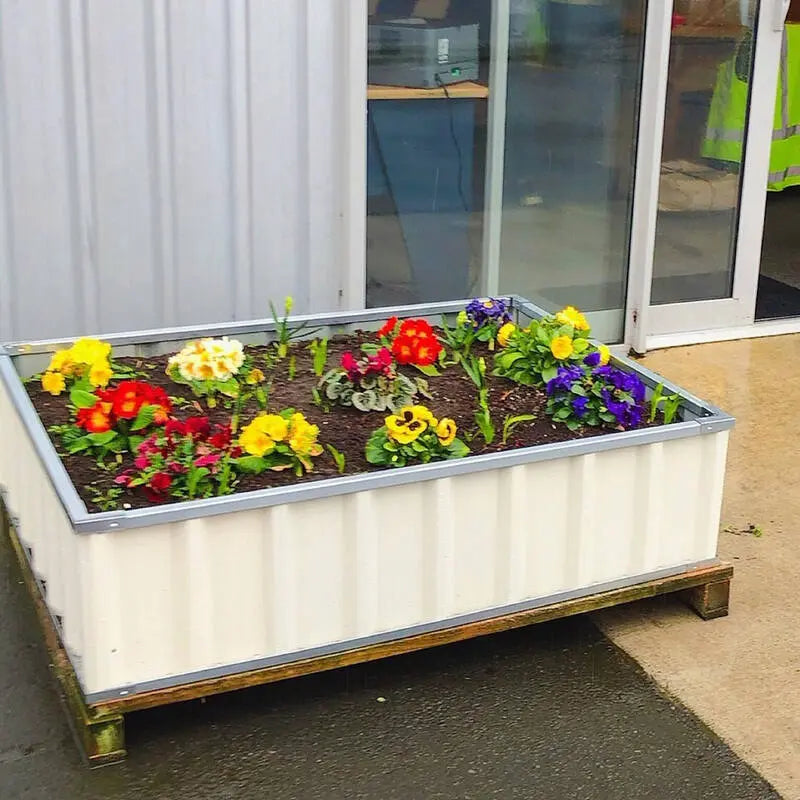 Planter Box / Garden Box/ Raised Garden Bed 900x900x400 CREAM steelmates